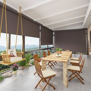 6'W X 6'H Outdoor Roller Shade with 95% UV Protection