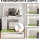 preview thumbnail 3 of 6, Makeup Vanity Desk,41”Large Mirror,12 Adjustable 3 Color LED Bulbs,5 Drawers,Suitable for Girls' Makeup Vanity.