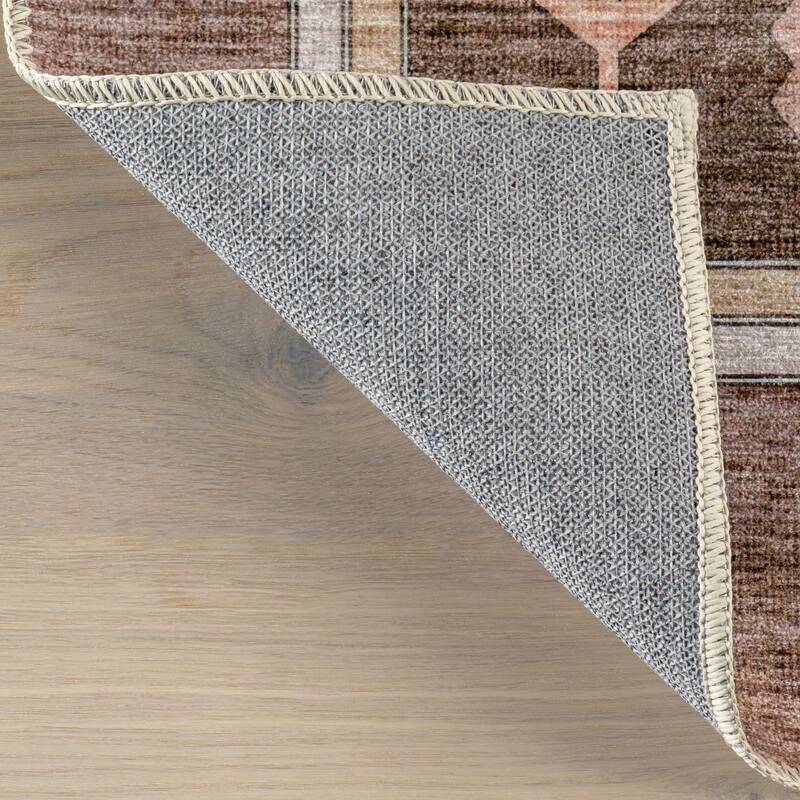 Nuloom Donna SplashGuard Vintage Medallion Machine Washable Area Rug
