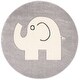preview thumbnail 7 of 11, SAFAVIEH Carousel Kids Kennedy Elephant Rug
