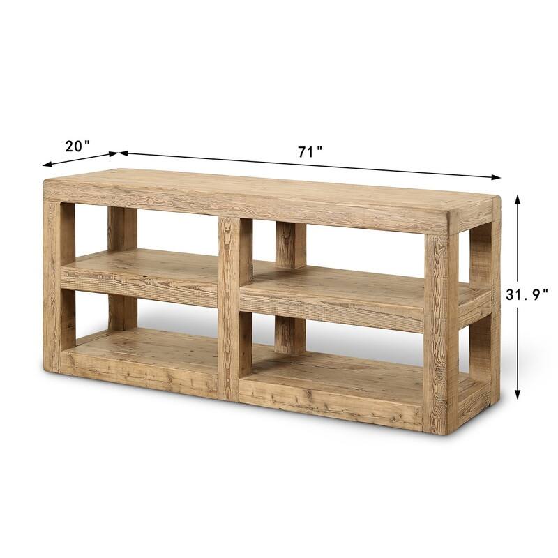 Harbor Beam Shelf Console Weathered Natural-71"