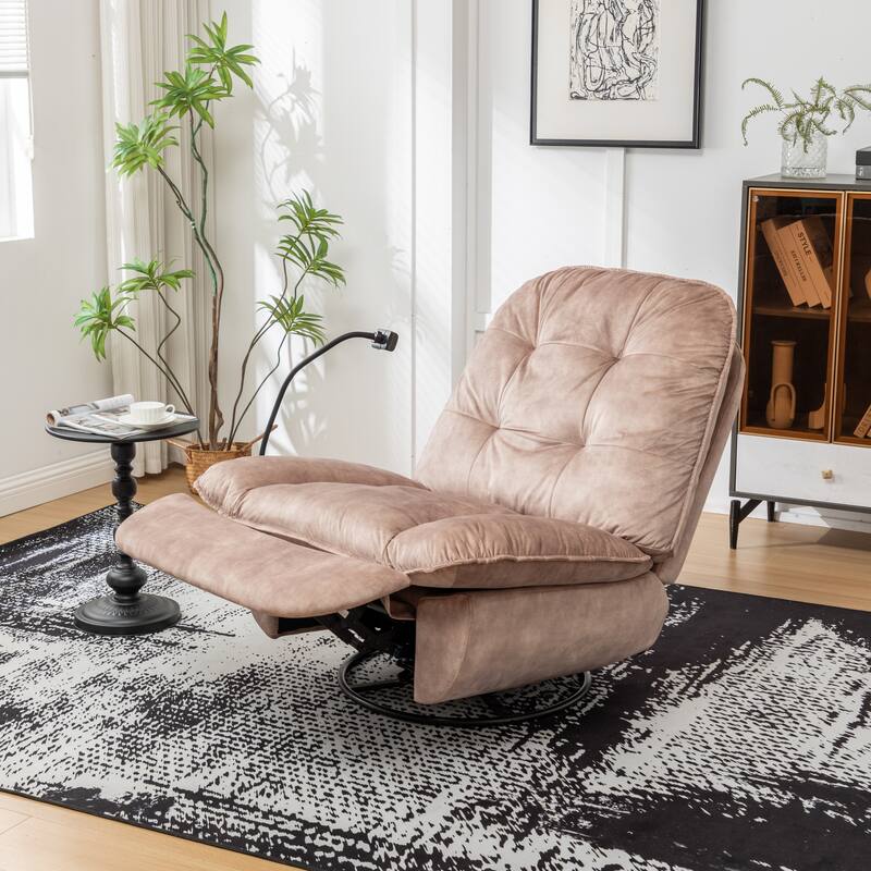 Swivel Gliding Recliner Chair by GDFStudio