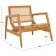 preview thumbnail 5 of 12, SAFAVIEH Ender Rattan Solid Wood Accent Chair (Fully Assembled) - 30"W x 29"D x 28"H