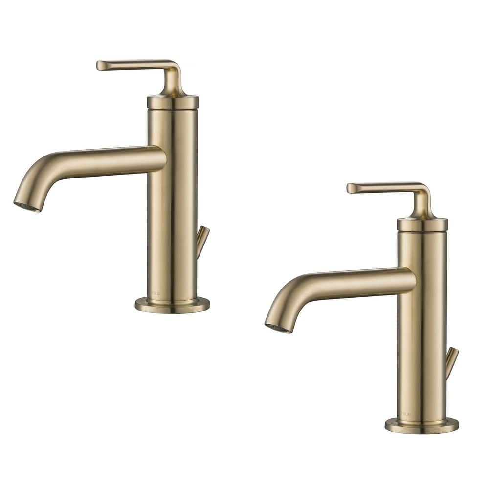 Kraus Pack of (2) Ramus 1.2 GPM Single Hole Bathroom Faucet with