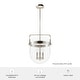 preview thumbnail 6 of 10, Hunter Karloff Clear Glass Bell-Shaped Pendant - Kitchen Island, Dining Room, Entry - Modern Farmhouse, Rustic, Industrial