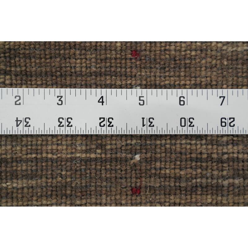 Hand Knotted Oriental 100% Wool Carpet Tribal Animal Pictorial Brown Gabbeh Area Rug - 6' 0'' X 4' 4''
