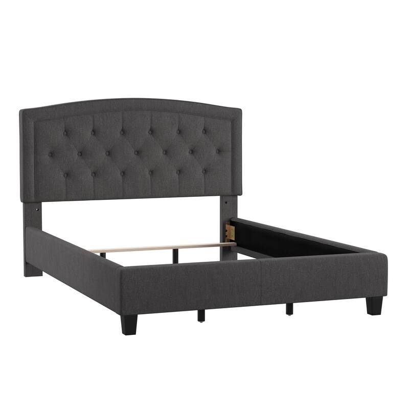 Fontana Adjustable Diamond-tufted Arched Back Bed by iNSPIRE Q Classic