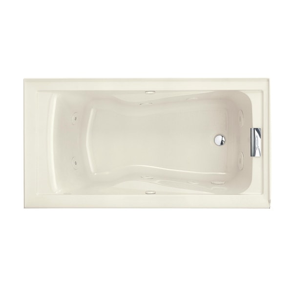 American Standard 2425VC-RHO Evolution 60" Acrylic Whirlpool Bathtub with Right Hand Drain and EverClean Technology - Lifetime