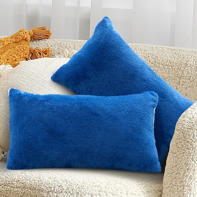 Cheer Collection Set of 2 Ultra Soft and Fluffy Throw Pillow