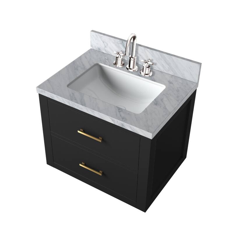 Castor Bath Vanity with Acrylic Top, Sink and Faucet