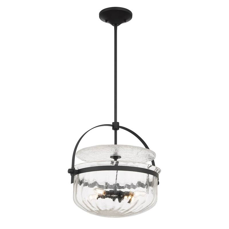 Denmar Four Light Convertible Semi-Flush/Pendant
