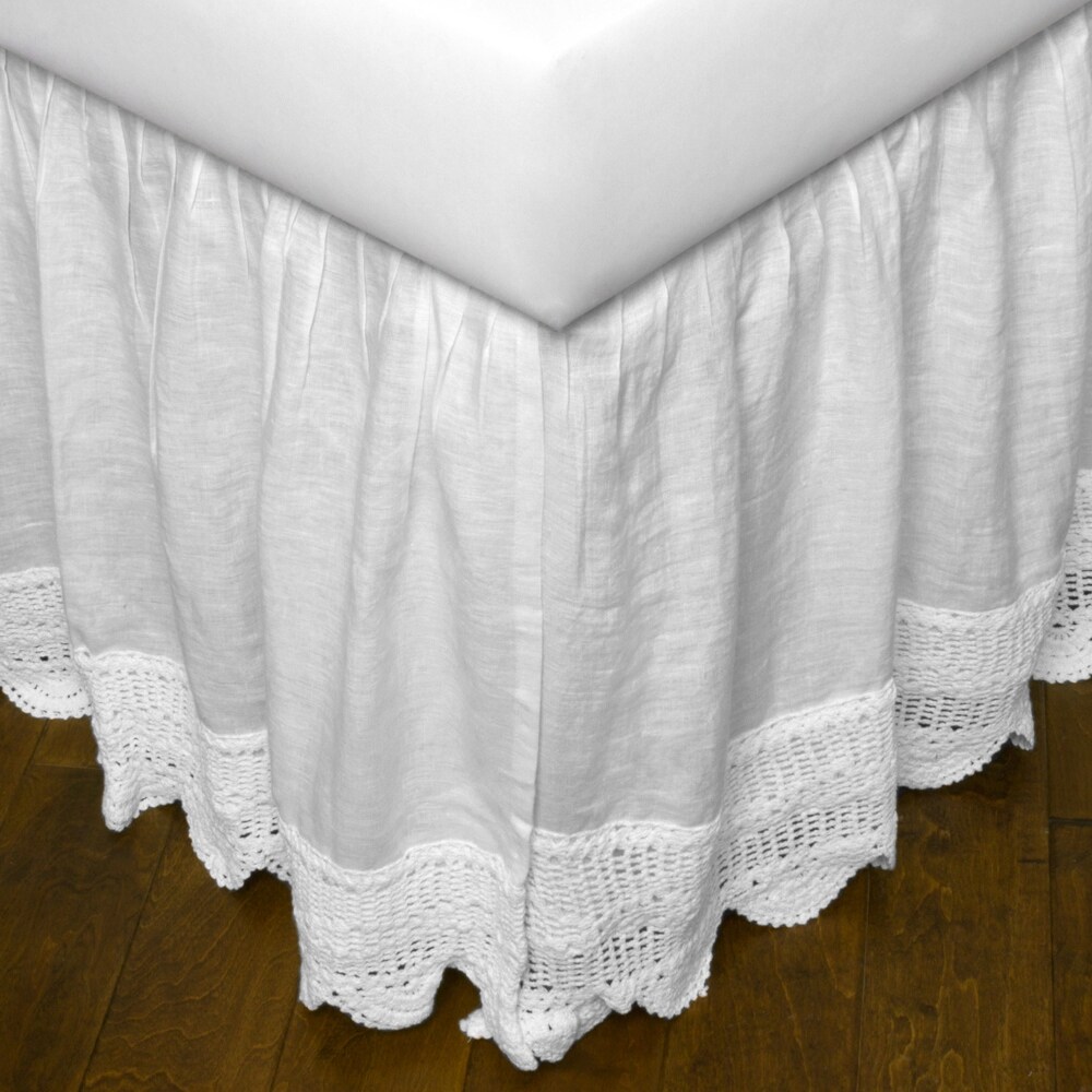 Crochet bed shop skirt king