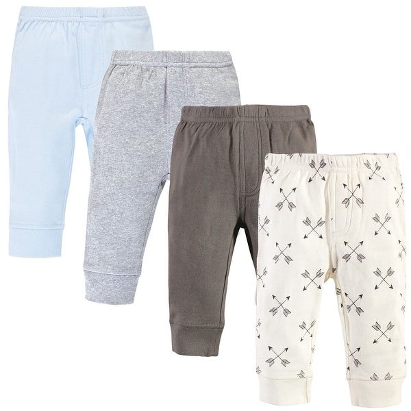 slide 1 of 1, Touched by Nature Toddler Boy Organic Cotton Pants 4pk, Arrow 2T - Arrow