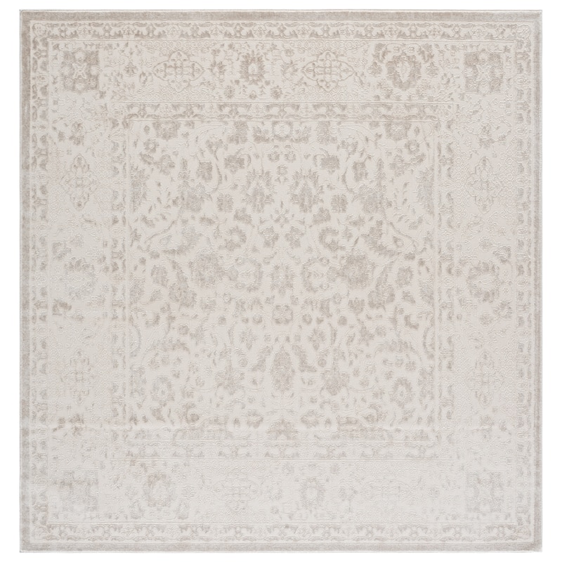 SAFAVIEH Reflection Joschka Area Rug - 6'7" Square - Ivory/White