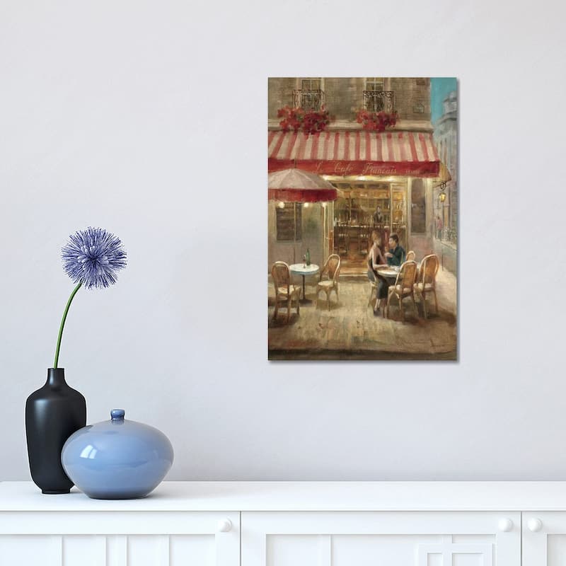iCanvas "Paris Cafe II Crop" by Danhui Nai Canvas Print - 18x12x1.5