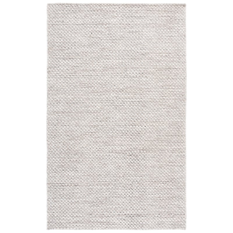 SAFAVIEH Handmade Vermont Trinidade Wool Rug - Ivory/Grey - 6' x 9'