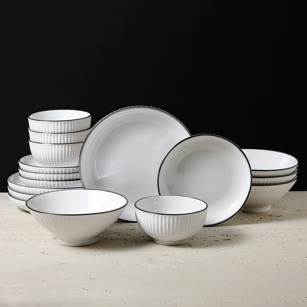 White Modern Contemporary Dinnerware Sets Bed Bath Beyond