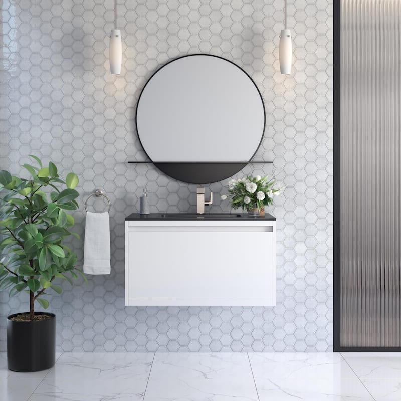 James Martin Vanities 805-V35.4-CH Mantova 36" Wall Mounted Single