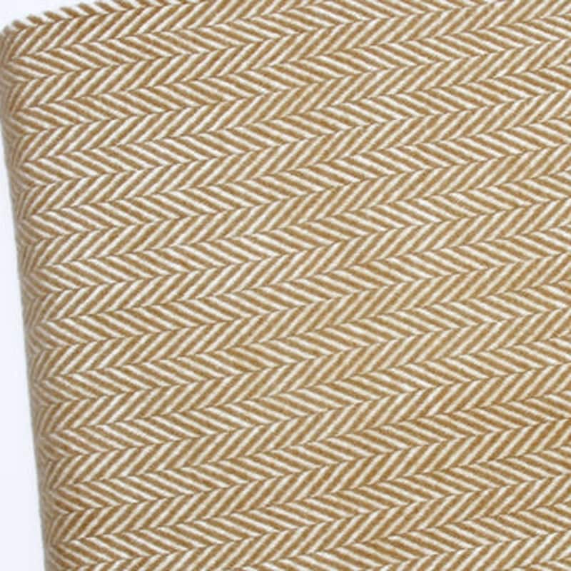 HomeRoots 70" X 55" Copper And White Cotton Blend Woven Herringbone Plush Throw Blanket with Tassels