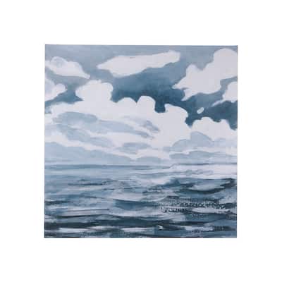 Clouds and sea I (30 x 30 ) Canvas Art Print