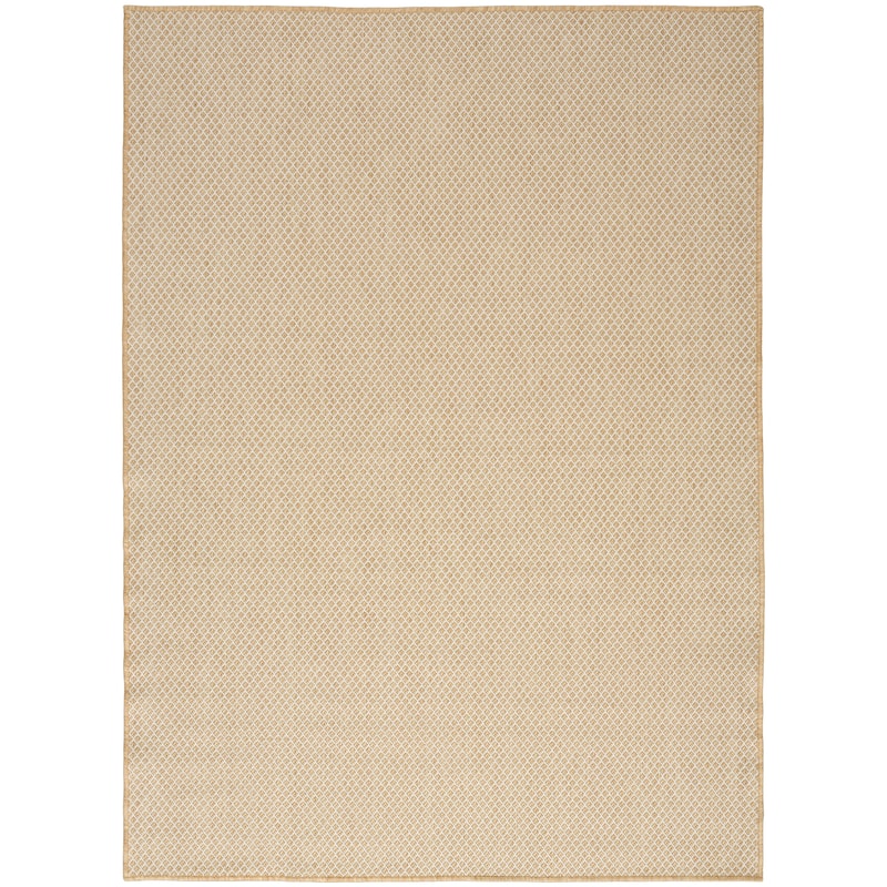 Nourison Courtyard Indoor/Outdoor Modern Geometric Area Rug - 6' x 9' Rectangle - Natural