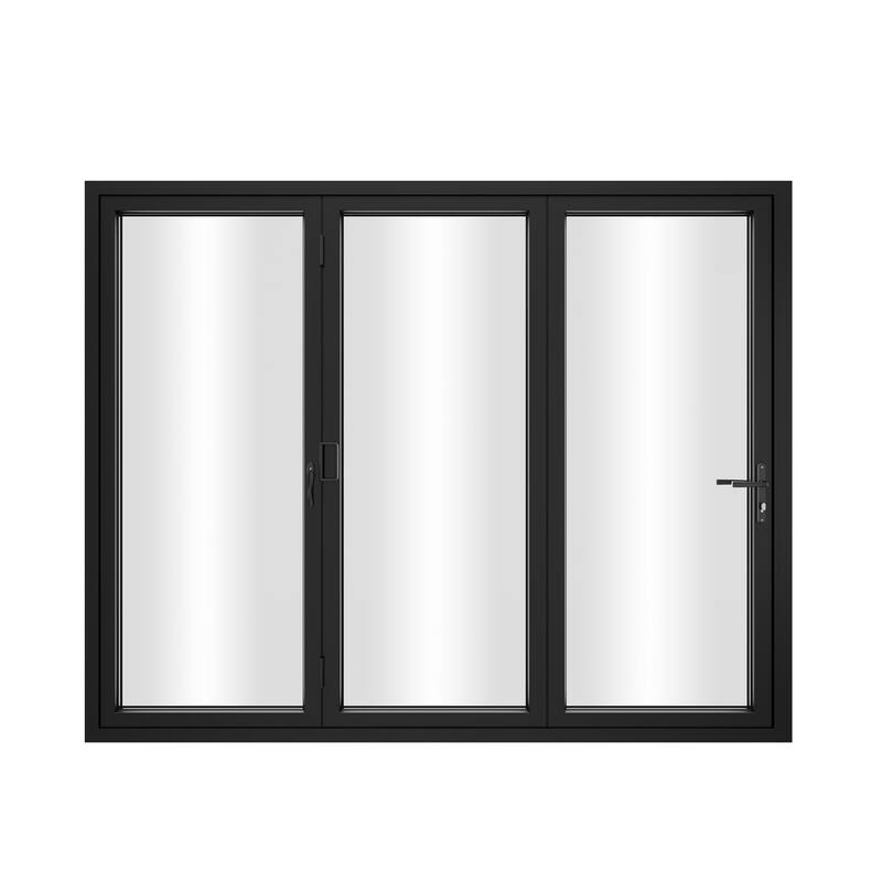 KaMic 96" x 80" 3-Panel Aluminum Patio Folding Door Left to Right-Outswing