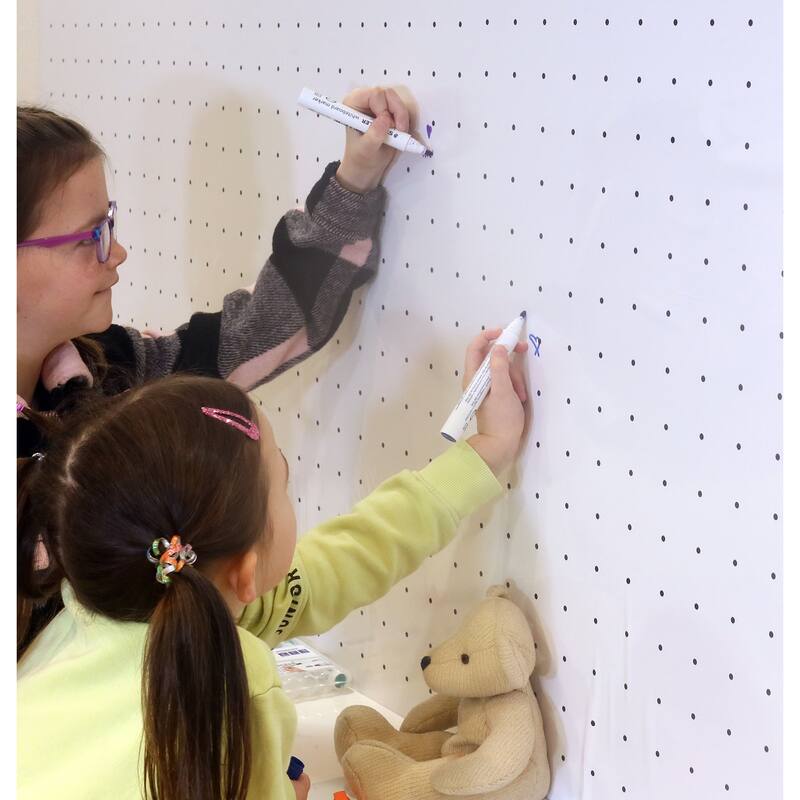 Arthouse Terrence White Dotted Grid Wallpaper