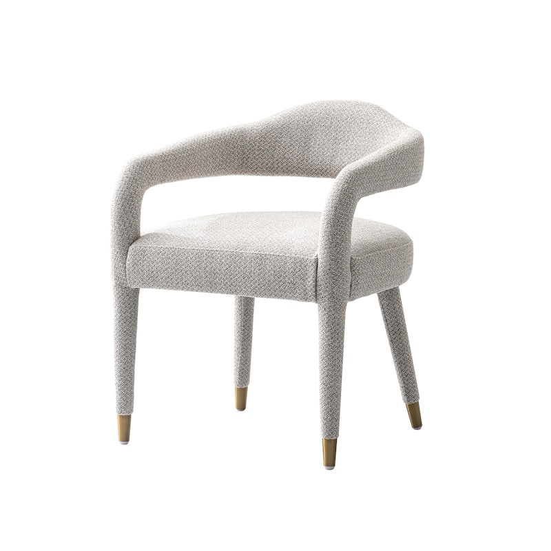 Manhattan Comfort Modern Aspen Tweed Dining Armchair