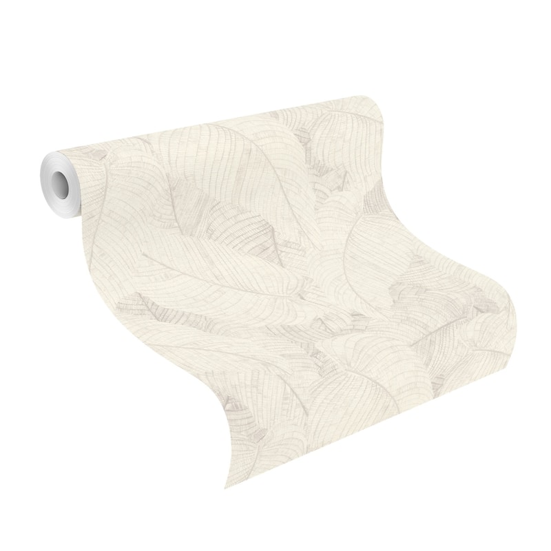 Rasch Galner Ivory Leaves Wallpaper