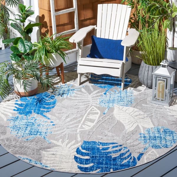 SAFAVIEH Cabana Leala Indoor/ Outdoor Waterproof Patio Floral Rug
