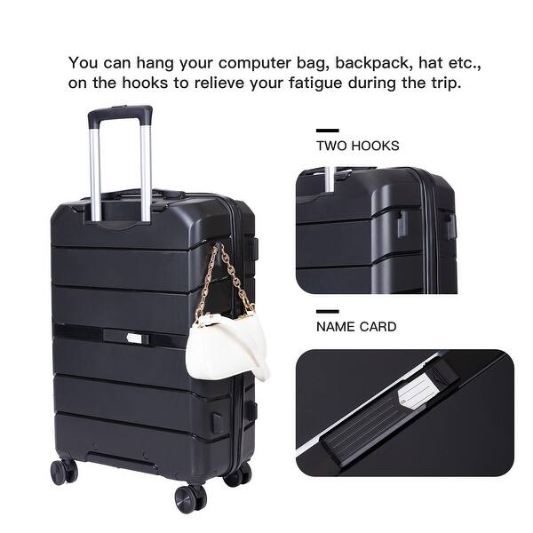 Trunk sets of 3 Piece Carry on Luggage Airline Approved Hard Case Trunk