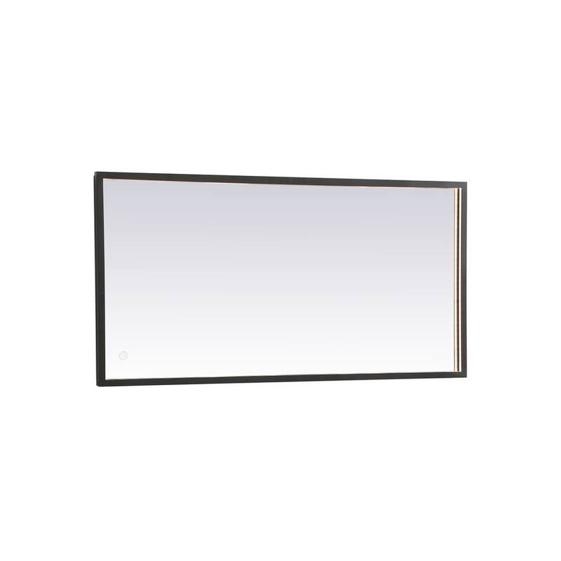 Indigo Home 20x40 inch LED mirror with adjustable color temperature - Black