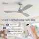 preview thumbnail 79 of 86, Sofucor 48/52 Inch Ceiling Fan with Light, Solid Wood Blades for Living Room, Bedroom,Smart Optional