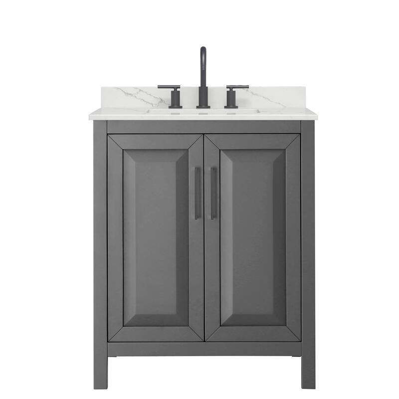 Daria 30-inch Single Vanity, 3 Hole Quartz Top