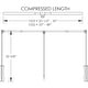 preview thumbnail 7 of 8, Hardware Resources 23 Inch Wide Pull Down Closet Rod