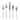 Mepra Fantasia Pewter Flatware Set - 5 Pieces