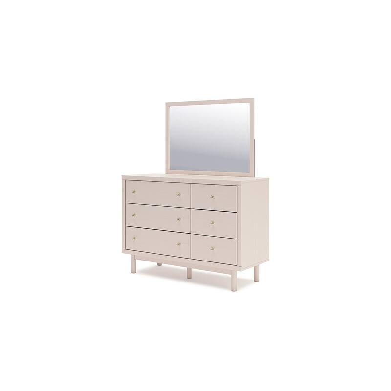 Signature Design by Ashley Wistenpine Beige Dresser and Mirror