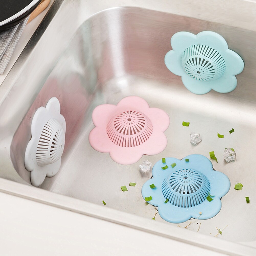 Flower Shape Bathtub Shower Drain Suction Cup Sink Hair Catcher Filter  Strainer - Bed Bath & Beyond - 33104351
