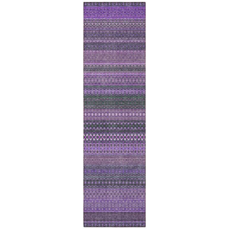 Lamo Stripe Weather Resistant Timeless Fusion Outdoor Rug