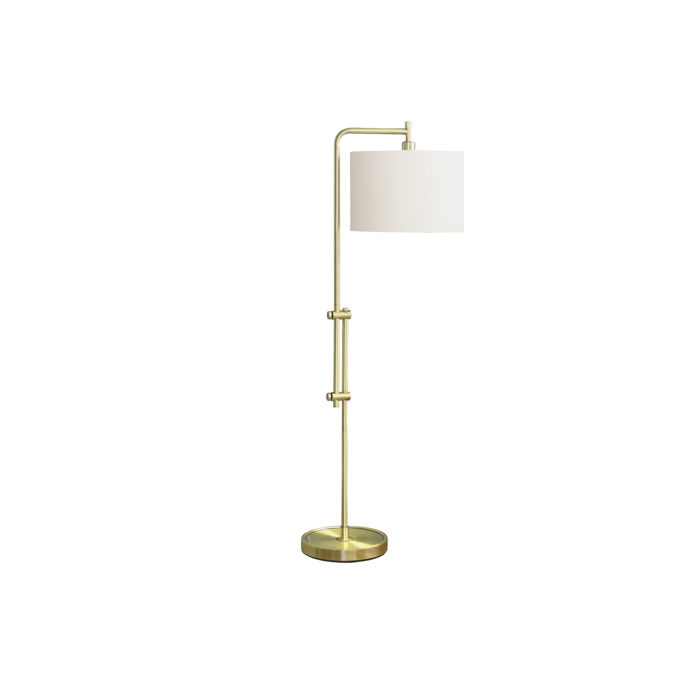 Cream and gold floor lamp top