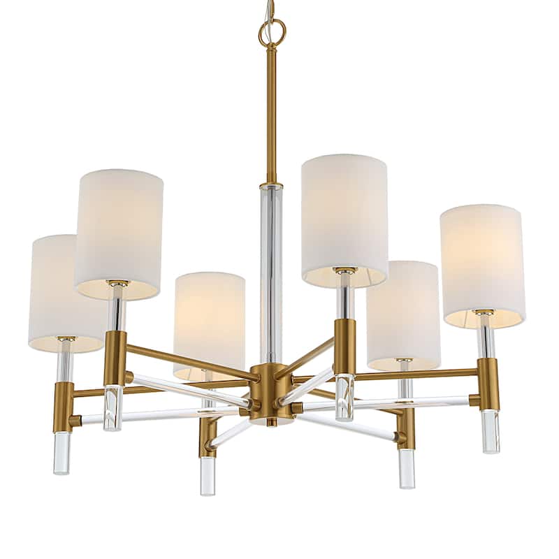 Uttermost Welkin 6 Light Modern Chandelier - 30"W x 27.75"H x 30"D