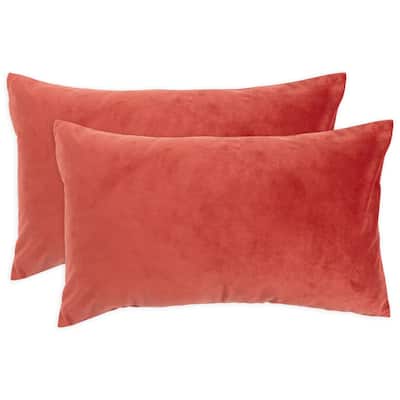 KAF Home Rectangular Velvet Pillow Cover, Set of 2