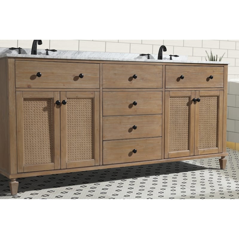 Ari Bath Annie 72" Bathroom Vanity Weathered Fir