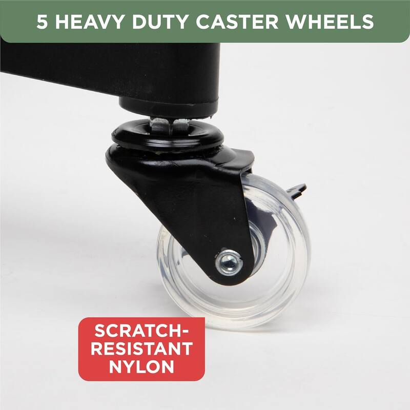 Rolling Christmas Tree Stand for up to 9 Foot Artificial Trees - Heavy-Duty Artificial Xmas Tree Stand Base - Black