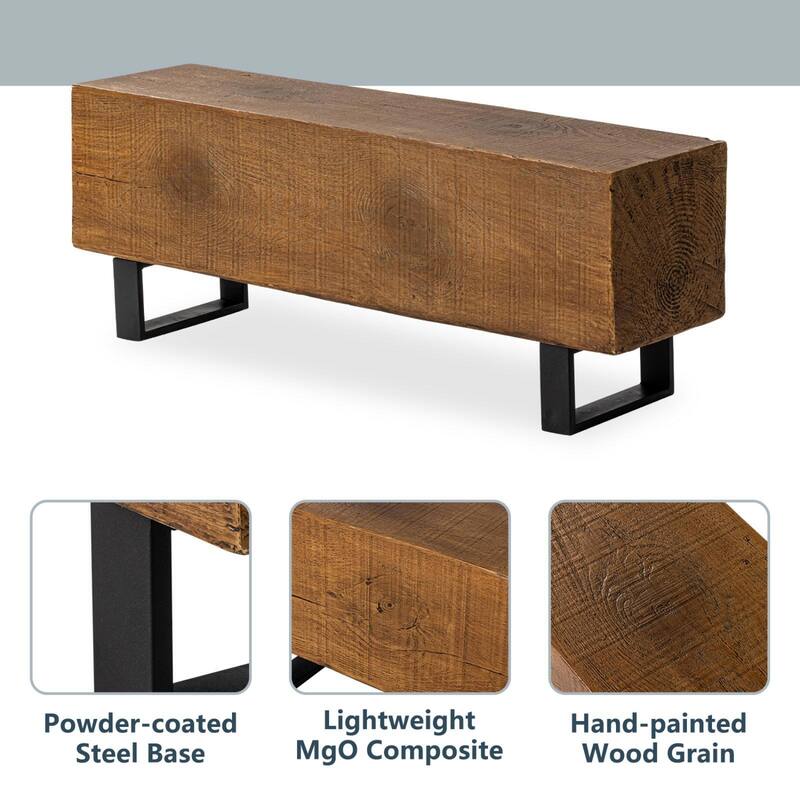 COSIEST Rectangular Weatherproof Outdoor Bench