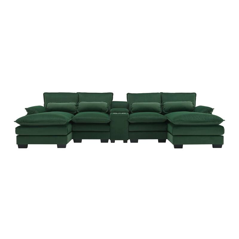 123*55" Modern U-shaped Sofa