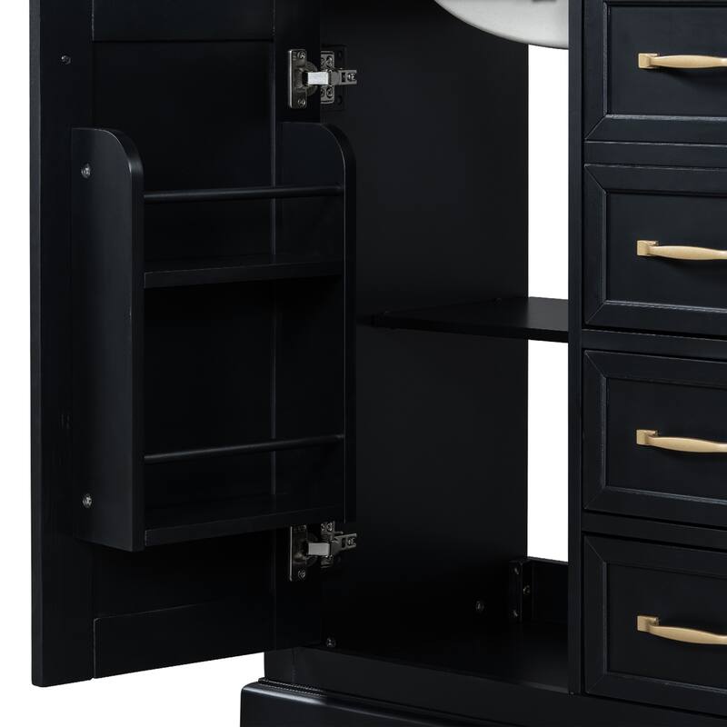 30" Bathroom Vanity Bathroom Cabinet with Sink and Drawers