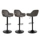 preview thumbnail 29 of 51, Glitzhome Set of 3 Mid-Century Modern Adjustable Swivel Bar Stools - Set of 3