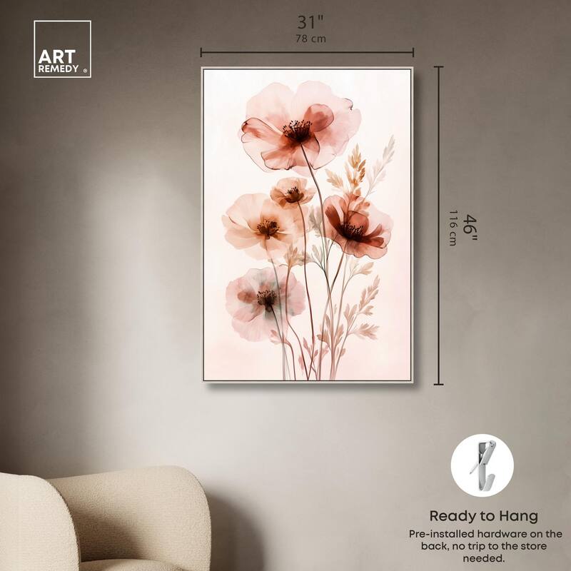 Petal Dye III Canvas by Art Remedy