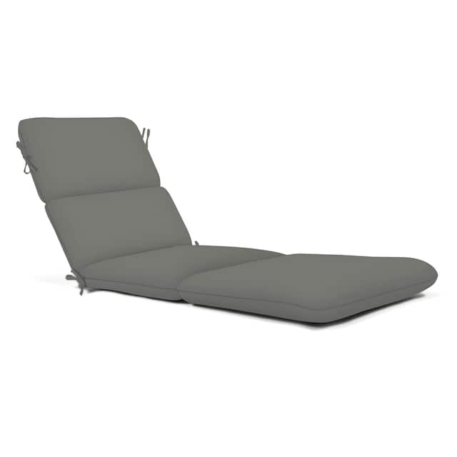 Sunbrella 74-inch Chaise Cushion - Canvas Charcoal